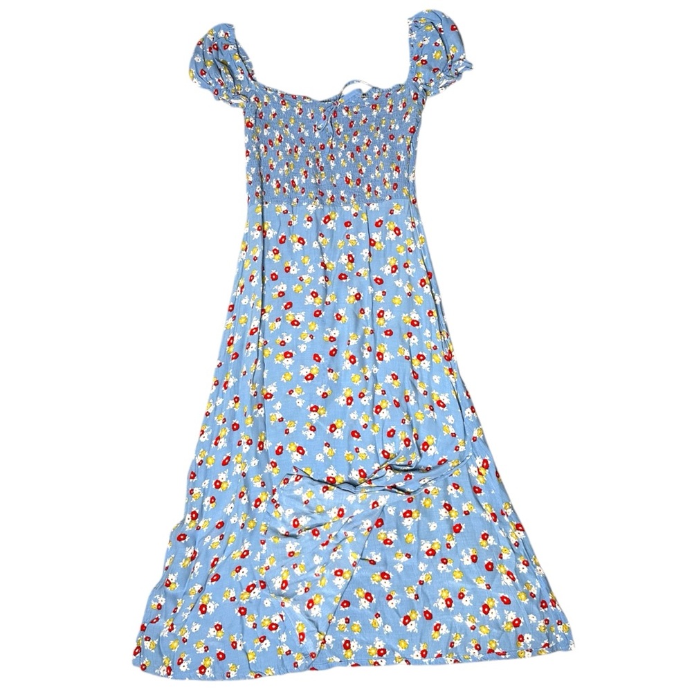 Faithfull The Brand Blue Floral Dress
